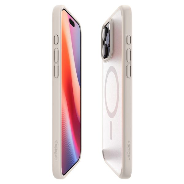 Θήκη Spigen Ultra Hybrid (MagFit) Frost Natural Titanium-Apple iPhone 16 Pro Max (ACS08382) - Image 22