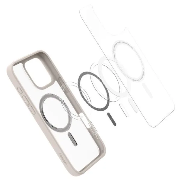 Θήκη Spigen Ultra Hybrid (MagFit) Frost Natural Titanium-Apple iPhone 16 Pro Max (ACS08382) - Image 23