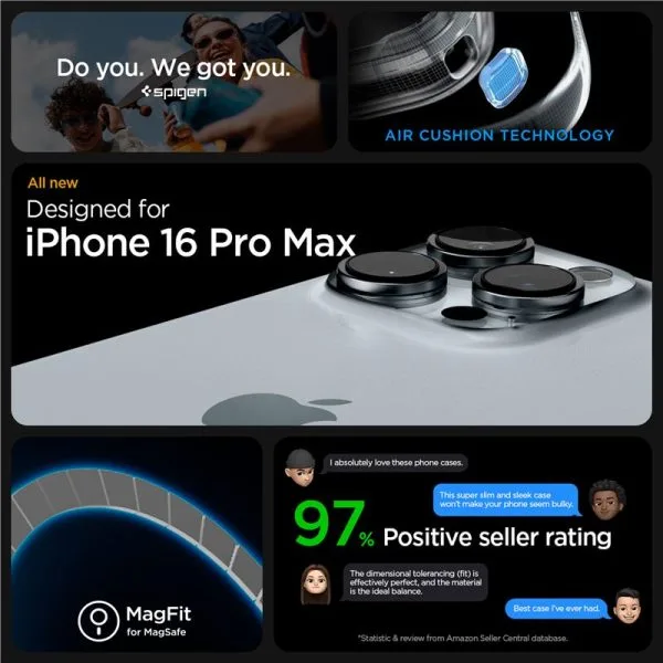 Θήκη Spigen Ultra Hybrid (MagFit) Frost Natural Titanium-Apple iPhone 16 Pro Max (ACS08382) - Image 24