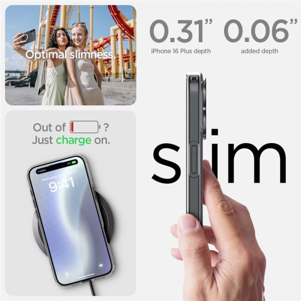 Θήκη Spigen Liquid Crystal (MagFit) Clear-Apple iPhone 16 Plus (ACS08388) - Image 13