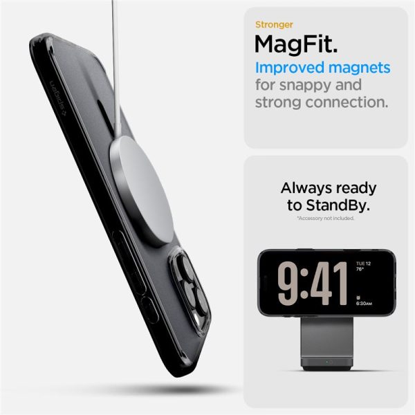 Θήκη Spigen Ultra Hybrid T (MagFit + Camera Control) Frost Black-Apple iPhone 16 Pro (ACS08514) - Image 17