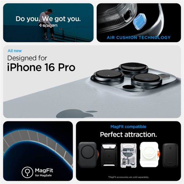 Θήκη Spigen Ultra Hybrid T (MagFit + Camera Control) Frost Black-Apple iPhone 16 Pro (ACS08514) - Image 27