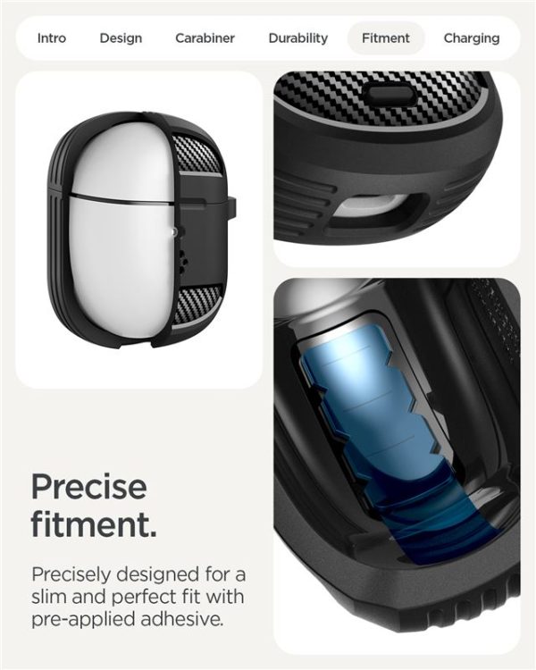 Spigen Rugged Armor matte black - Google Pixel Buds 2a (ACS09480) - Image 8