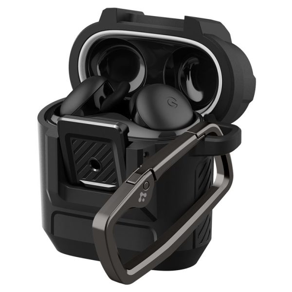 Spigen Lock Fit matte black - Google Pixel Buds 2a (ACS09481) - Image 4