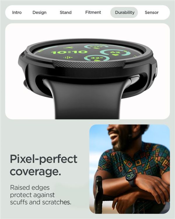 Spigen Liquid Air matte black - Google Pixel Watch 4 41mm (ACS09483) - Image 8