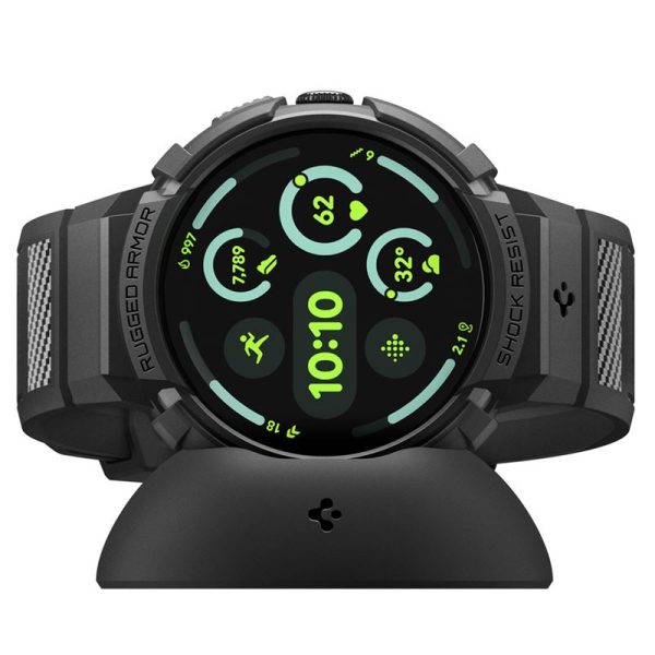 Spigen Rugged Armor matte black - Google Pixel Watch 4 41mm (ACS09484) - Image 5