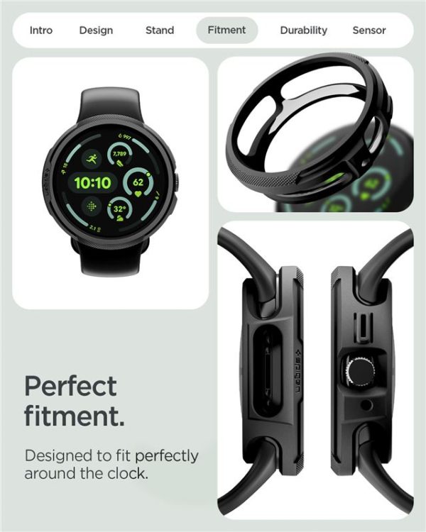 Spigen Liquid Air matte black - Google Pixel Watch 4 45mm (ACS09488) - Image 7