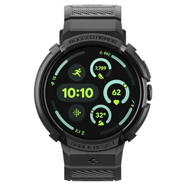 Spigen Rugged Armor matte black - Google Pixel Watch 4 (45mm) (ACS09489) - Image 12