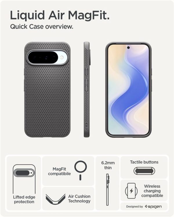 Spigen Liquid Air MagSafe marble gray - Google Pixel 10 Pro/10 (ACS09697) - Image 3