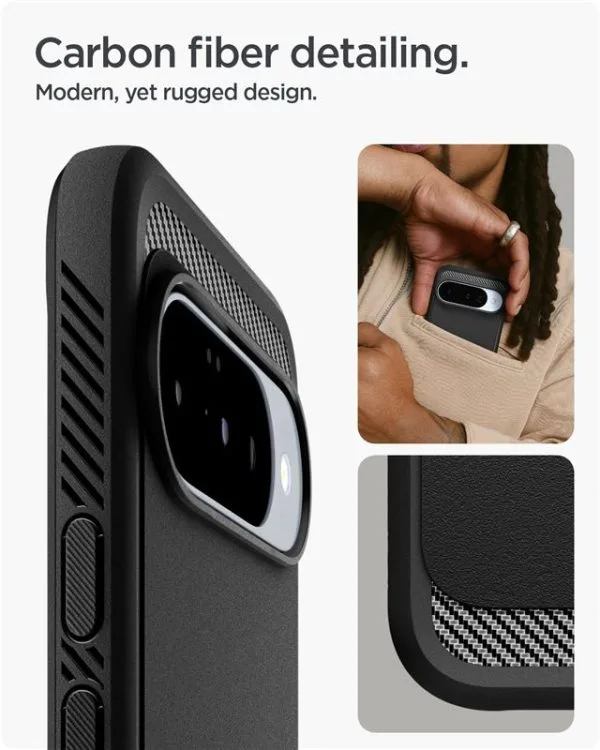 Θήκη Google Pixel 10 / 10 Pro Spigen Rugged Armor MagSafe Matte Black (ACS09698) - Image 5