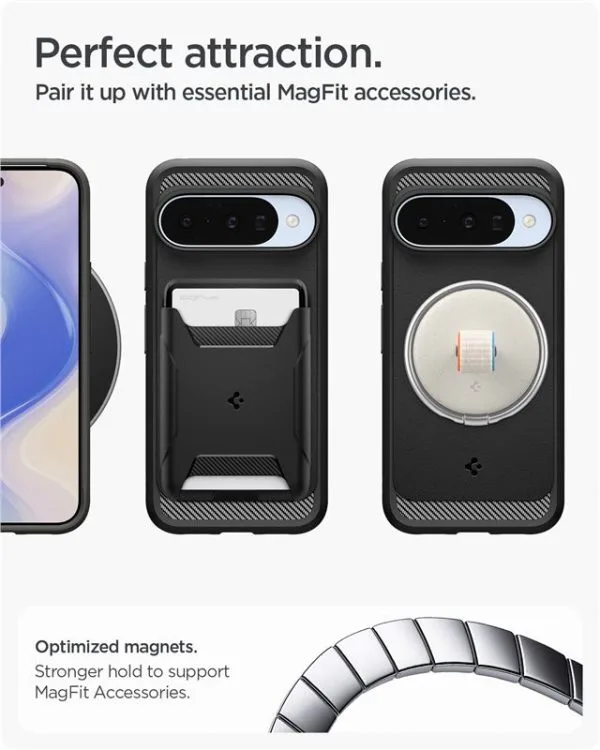 Θήκη Google Pixel 10 / 10 Pro Spigen Rugged Armor MagSafe Matte Black (ACS09698) - Image 9