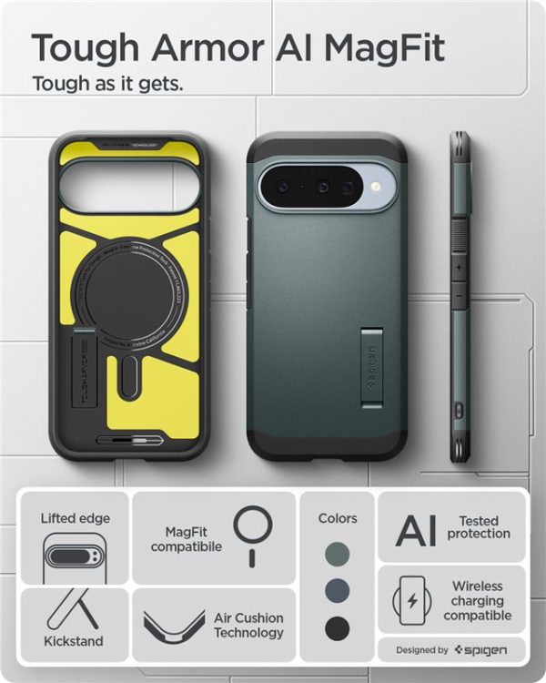 Spigen Tough Armor MagSafe abyss green - Google Pixel 10 Pro/10 (ACS09707) - Image 3