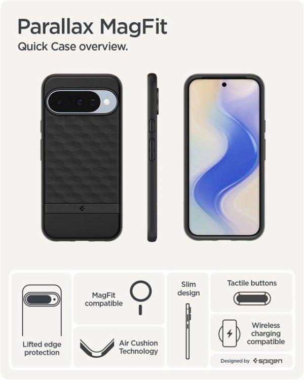 Spigen Parallax MagSafe matte black - Google Pixel 10 Pro/10 (ACS09708) - Image 3