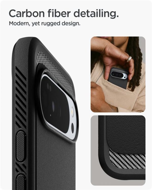 Spigen Rugged Armor MagSafe matte black - Google Pixel 10 Pro XL (ACS09721) - Image 5