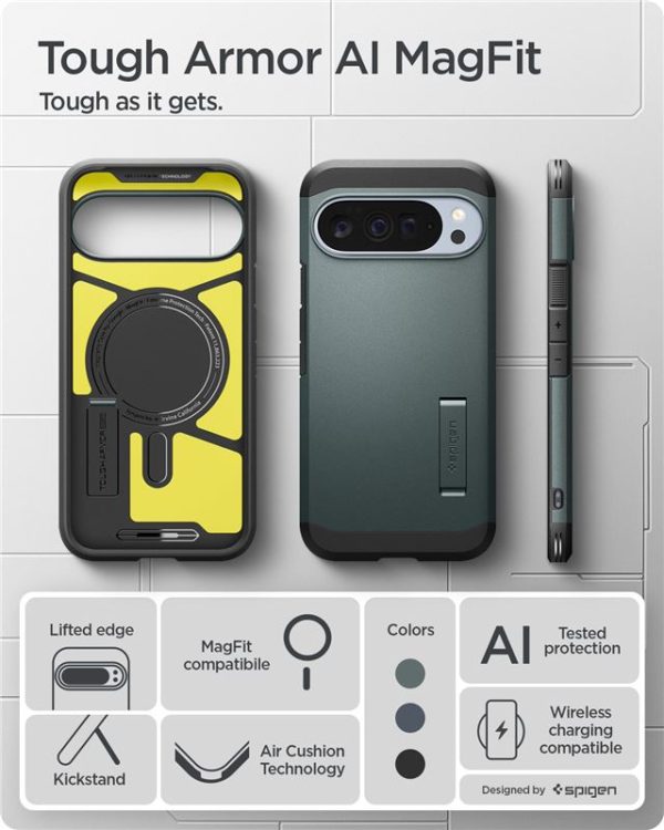 Spigen Tough Armor MagSafe abyss green - Google Pixel 10 Pro XL (ACS09730) - Image 3