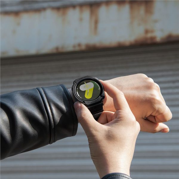 Spigen Rugged Armor Pro Matte Black-Samsung Galaxy Watch 8 40mm (ACS10005) - Image 11