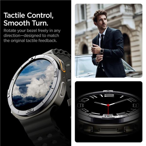 Spigen Bezel Tune (Pilot) Silver-Samsung Galaxy Watch 8 44mm (ACS10009) - Image 4