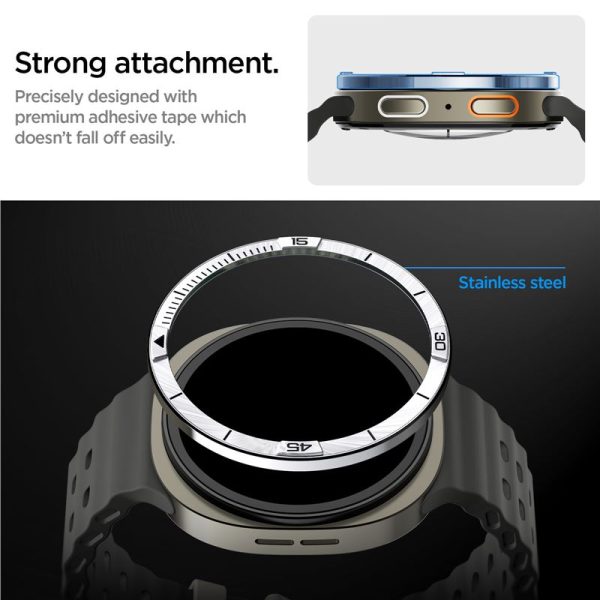 Spigen Bezel Tune (Pilot) Silver-Samsung Galaxy Watch 8 44mm (ACS10009) - Image 5
