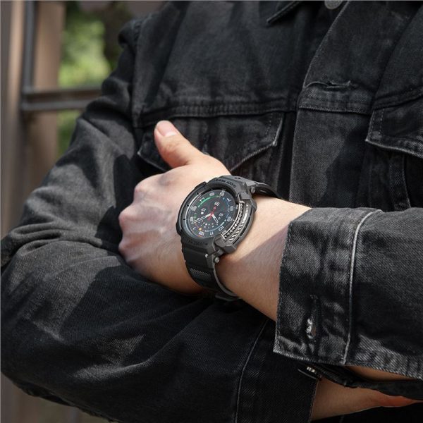 Spigen Rugged Armor Pro Matte Black-Samsung Galaxy Watch 8 Classic (46mm) (ACS10013) - Image 8