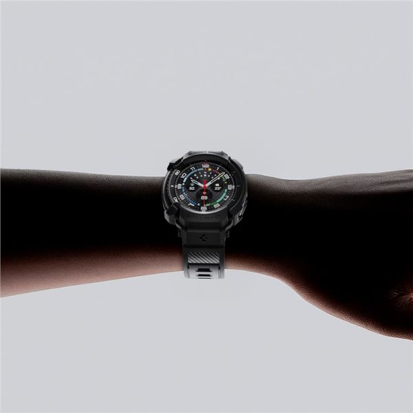 Spigen Rugged Armor Pro Matte Black-Samsung Galaxy Watch 8 Classic (46mm) (ACS10013) - Image 13
