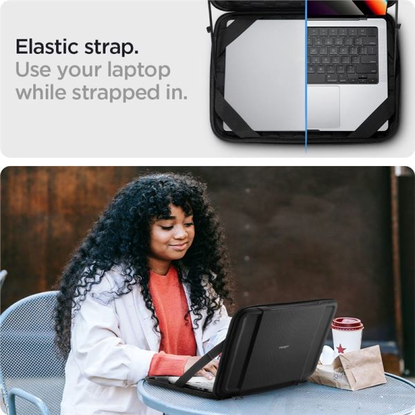 SPIGEN RUGGED ARMOR POUCH PRO LAPTOP 15-16 BLACK (AFA04271) - Image 18