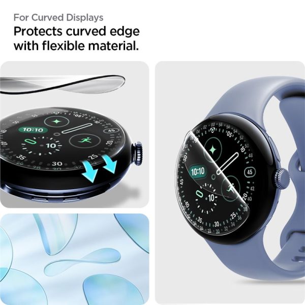 Spigen EliteShield EZ Fit 2 Pack - Google Pixel Watch 4/3 (45mm) (AFL08525) - Image 2