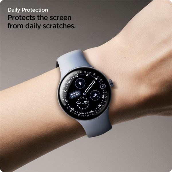 Spigen EliteShield EZ Fit 2 Pack - Google Pixel Watch 4/3 (45mm) (AFL08525) - Image 4
