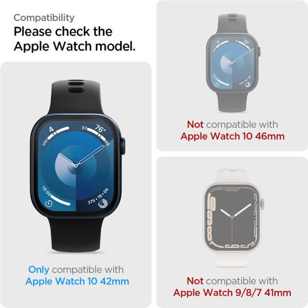 Spigen Screen Protector Elite Shield EZ Fit 2PCS Clear-Apple Watch 10/11 42mm (AFL08580) - Image 22