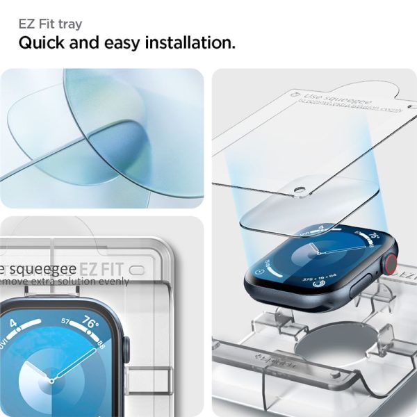 Spigen Screen Protector Elite Shield EZ Fit 2PCS Clear-Apple Watch 10/11 42mm (AFL08580) - Image 23