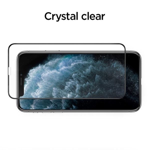 SPIGEN ALM GLASS FC IPHONE 11 PRO MAX BLACK (AGL00098) - Image 14
