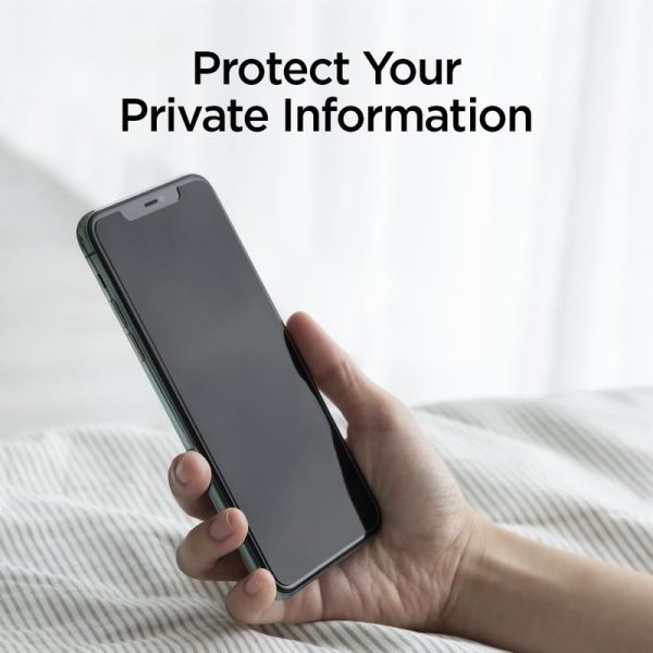 SPIGEN ALM GLASS.TR IPHONE 11 / XR PRIVACY (AGL00103) - Image 10