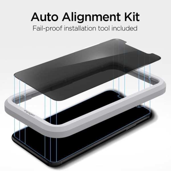 SPIGEN ALM GLASS.TR IPHONE 11 / XR PRIVACY (AGL00103) - Image 11