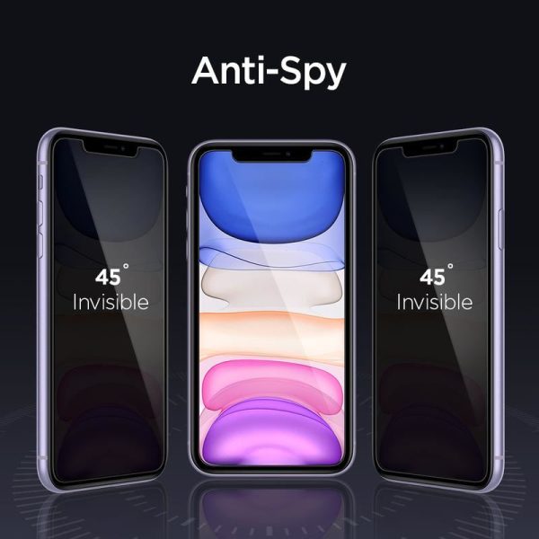 SPIGEN ALM GLASS.TR IPHONE 11 / XR PRIVACY (AGL00103) - Image 13