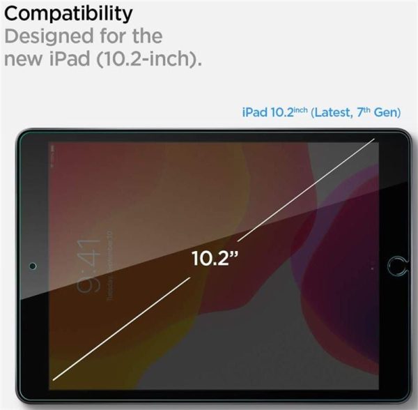 Spigen Screen Protector GLAS.tR Slim - Apple iPad 10.2" 2019-2020-2021 (AGL00236) - Image 3