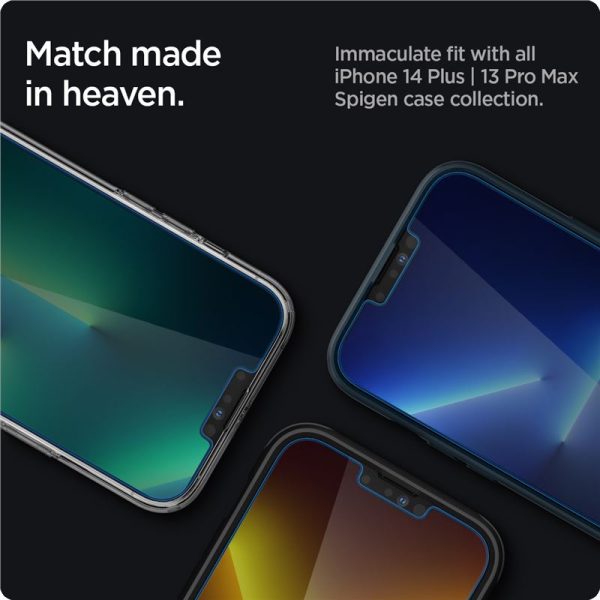Spigen EZ Fit GLAS.tR Slim Clear-Apple iPhone 14 Plus/13 Pro Max (AGL03722) - Image 14