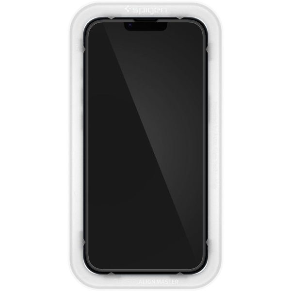 Spigen Full Cover Align Master GLAS.TR Black-Apple iPhone 16e/14/13/13 Pro (AGL03725) - Image 15
