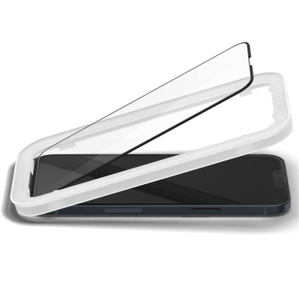 Spigen Full Cover Align Master GLAS.TR Black-Apple iPhone 16e/14/13/13 Pro (AGL03725) - Image 17