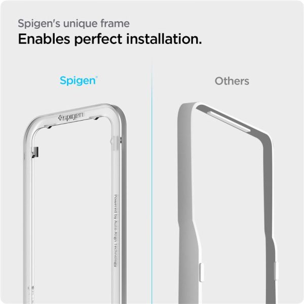 Spigen Full Cover Align Master GLAS.TR Black-Apple iPhone 16e/14/13/13 Pro (AGL03725) - Image 21