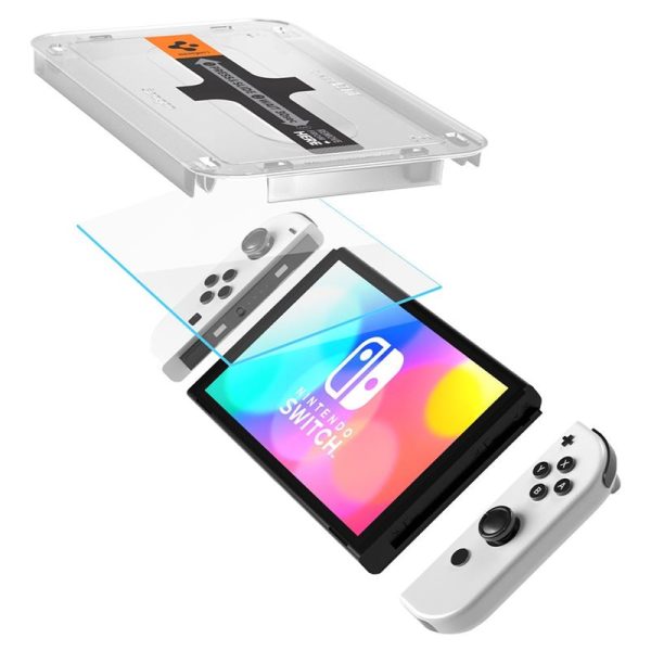 SPIGEN GLAS.TR EZ FIT 2-PACK NINTENDO SWITCH OLED (AGL03829) - Image 17