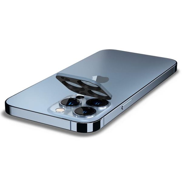 Spigen Camera Lens Protector Optik GLAS.tR Slim 2 PCS Sierra Blue - Apple iPhone 13 Pro / 13 Pro Max (AGL04032) - Image 5