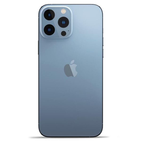 Spigen Camera Lens Protector Optik GLAS.tR Slim 2 PCS Sierra Blue - Apple iPhone 13 Pro / 13 Pro Max (AGL04032) - Image 7