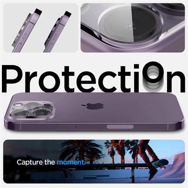 Spigen Camera Lens Protector Optik GLAS.tR Slim 2PCS Crystal Clear-Apple iPhone 14 Pro/14 Pro Max (AGL05228) - Image 25