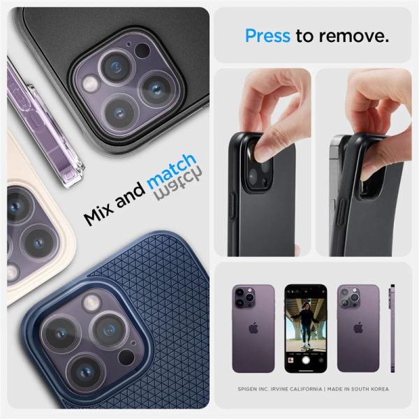 Spigen Camera Lens Protector Optik GLAS.tR Slim 2PCS Crystal Clear-Apple iPhone 14 Pro/14 Pro Max (AGL05228) - Image 29