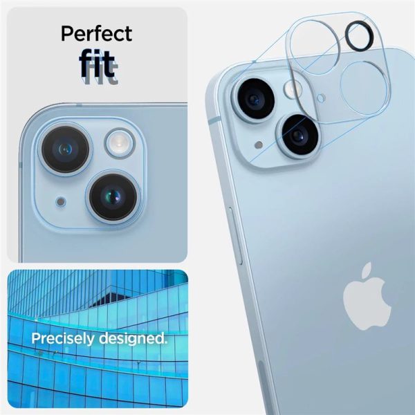 Spigen Camera Lens Protector Optik GLAS.tR 2PCS Clear-Apple iPhone 14/14 Plus (AGL05229) - Image 17