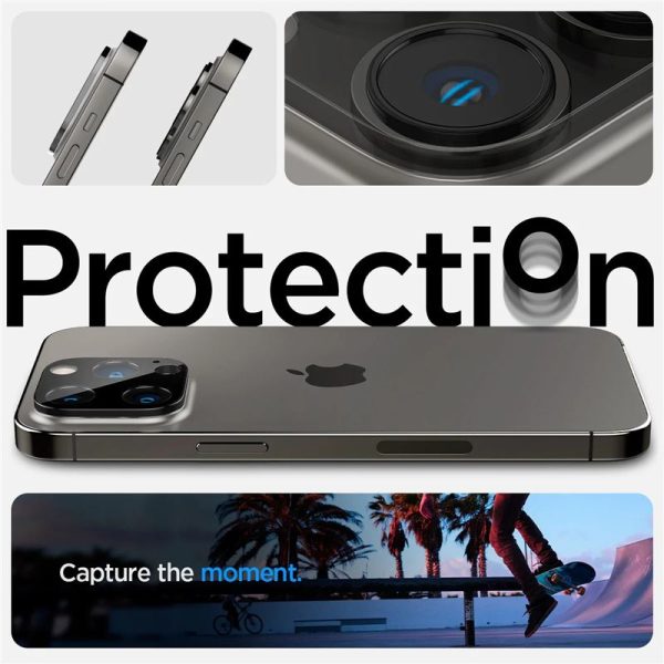 Spigen Camera Lens Protector Optik GLAS.tR 2PCS Black-Apple iPhone 16 Pro/16 Pro Max/15 Pro/15 Pro Max/14 Pro/14 Pro Max (AGL05273) - Image 34