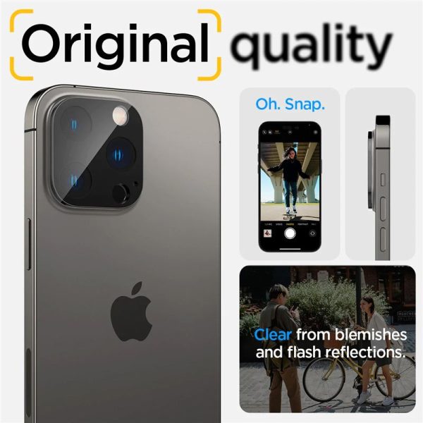 Spigen Camera Lens Protector Optik GLAS.tR 2PCS Black-Apple iPhone 16 Pro/16 Pro Max/15 Pro/15 Pro Max/14 Pro/14 Pro Max (AGL05273) - Image 36