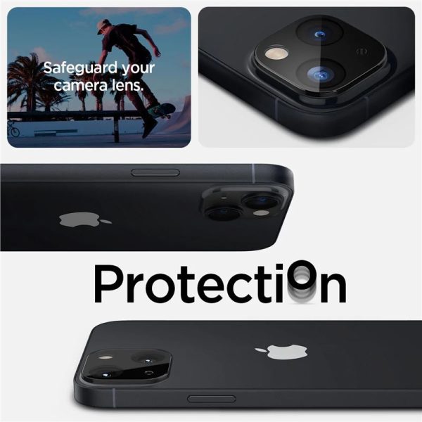 Spigen Camera Lens Protector Optik GLAS.tR 2PCS Black-Apple iPhone 14/14 Plus (AGL05274) - Image 18