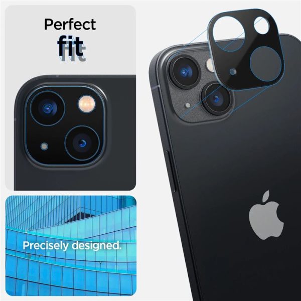 Spigen Camera Lens Protector Optik GLAS.tR 2PCS Black-Apple iPhone 14/14 Plus (AGL05274) - Image 19