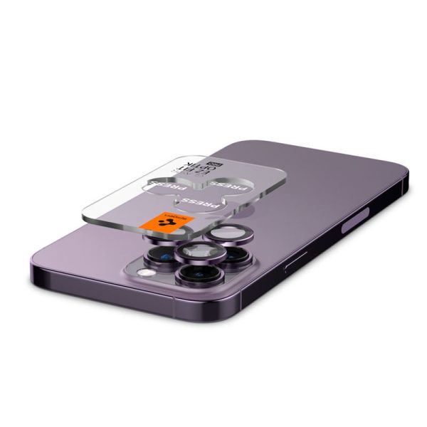 Spigen Lens Protector Glas.tR EZ FIT Optik Pro 2PCS Deep Purple-Apple iPhone 14 Pro/14 Pro Max (AGL05597) - Image 13