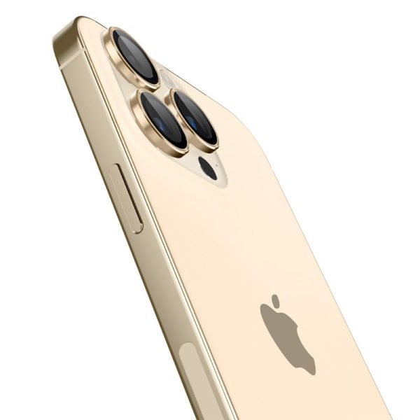 Spigen Lens Protector Glas.tR EZ FIT Optik Pro 2PCS Gold-Apple iPhone 14 Pro/14 Pro Max (AGL05598) - Image 10